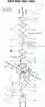 MIKUNI Super BN (SBN) Early 44mm Diaphragm Damper