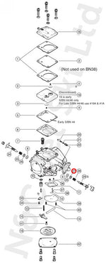 MIKUNI Super BN (SBN) Low Speed Adjuster Screw Washer
