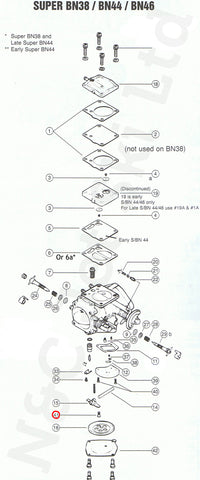 MIKUNI Super BN (SBN) Throttle Shaft & Arm Screw