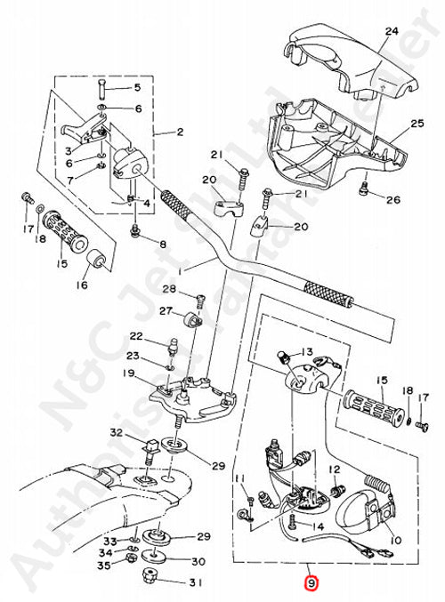 YAMAHA Genuine Superjet Switch Box Assembly